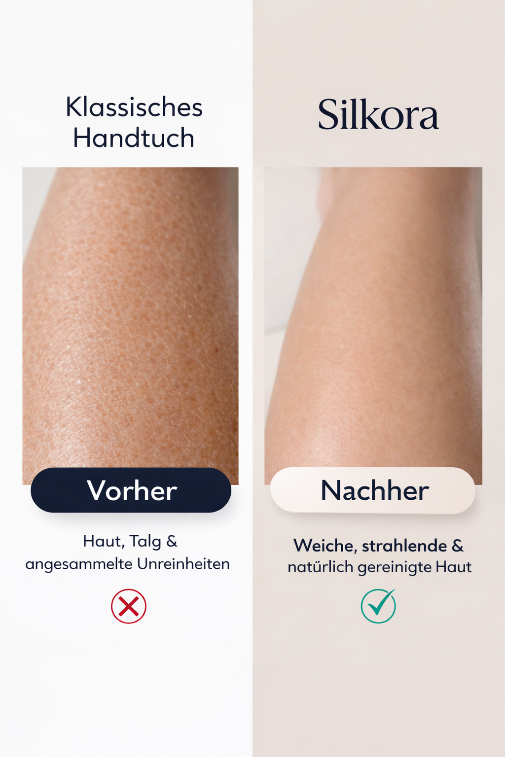 Silkora-Japanisches Peeling-Duschtuch