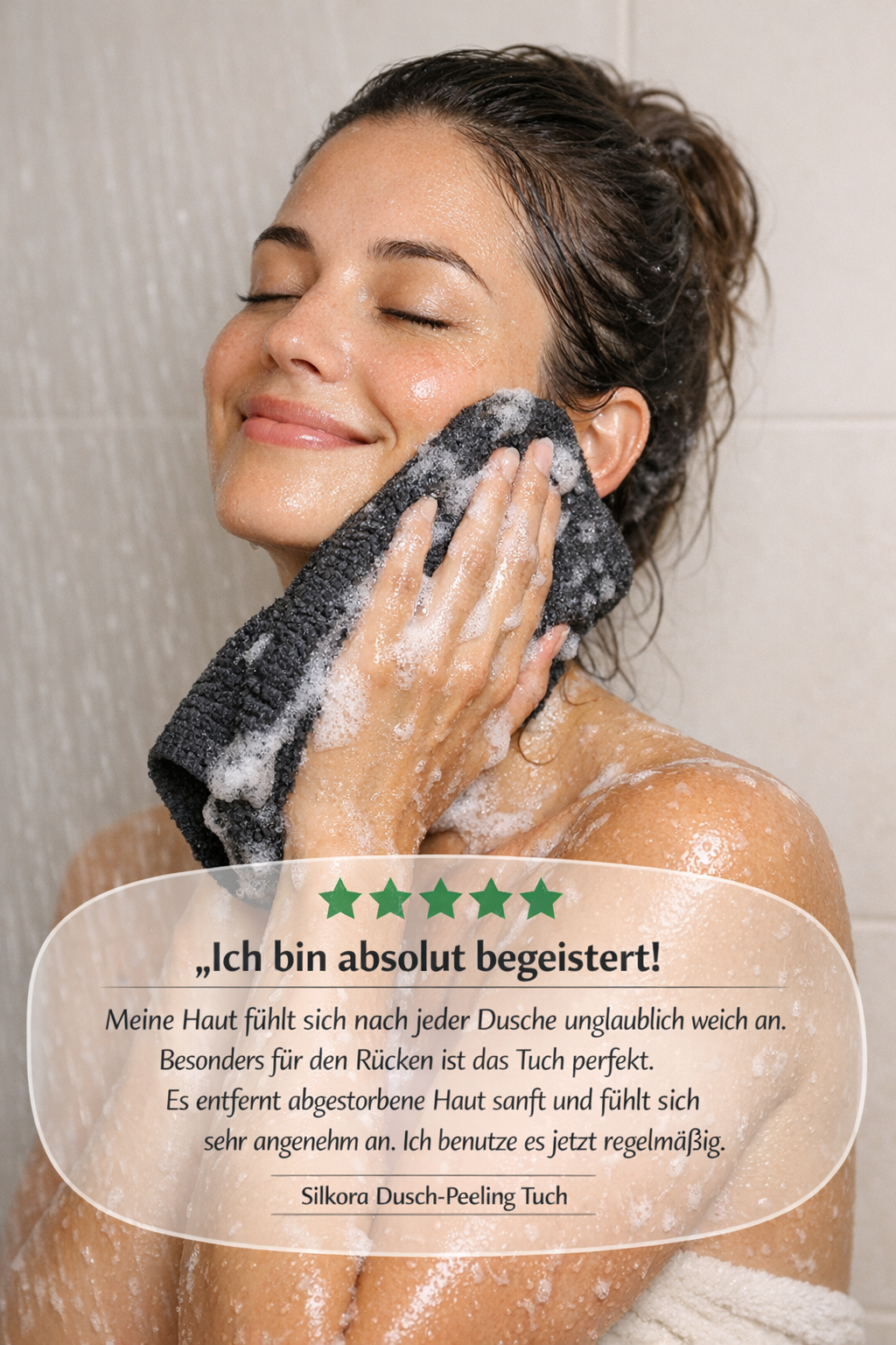 Silkora-Japanisches Peeling-Duschtuch